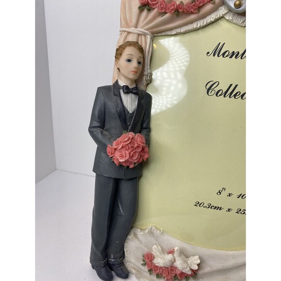 Vintage Montefiori Collection Italy Design Picture Frame Bride & Groom 8x10 - Picture 16 of 16